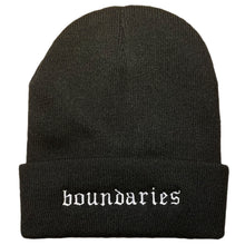 Load image into Gallery viewer, &quot;BOUNDARIES&quot; BEANIE
