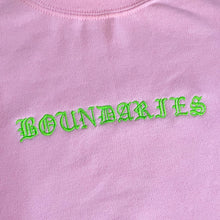 Load image into Gallery viewer, &quot;BOUNDARIES&quot; CREWNECK SWEATER - GOTHIC
