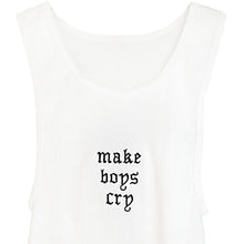 Load image into Gallery viewer, &quot;MAKE BOYS CRY&quot; CROPPED TANK
