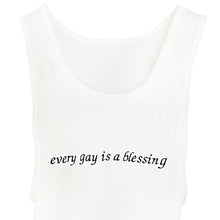 Load image into Gallery viewer, &quot;EVERY GAY IS A BLESSING&quot; CROPPED TANK
