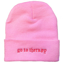 Load image into Gallery viewer, &quot;GO TO THERAPY&quot; BEANIE
