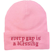 Load image into Gallery viewer, &quot;EVERY GAY IS A BLESSING&quot; BEANIE
